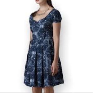 Bea and Dot ModCloth dress XS Galaxies and Stars